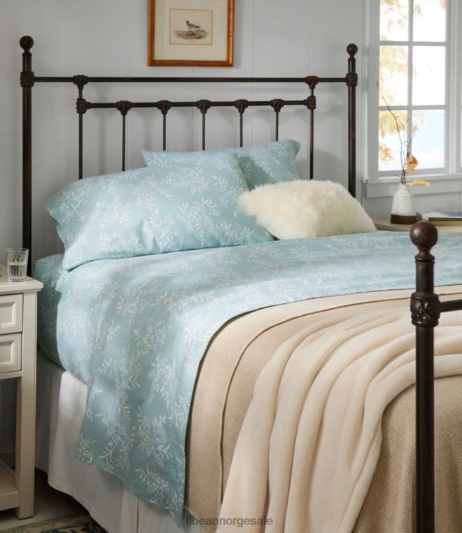 unisex premium supima flanellarksamlingstrykk 24VDH2702 L.L.Bean bedding dypblå botanisk