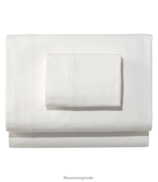 unisex samling av økologiske flanellark 24VDH2699 L.L.Bean bedding sjøsalt