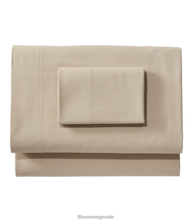 unisex samling av økologiske flanellark 24VDH6368 L.L.Bean bedding skall khaki