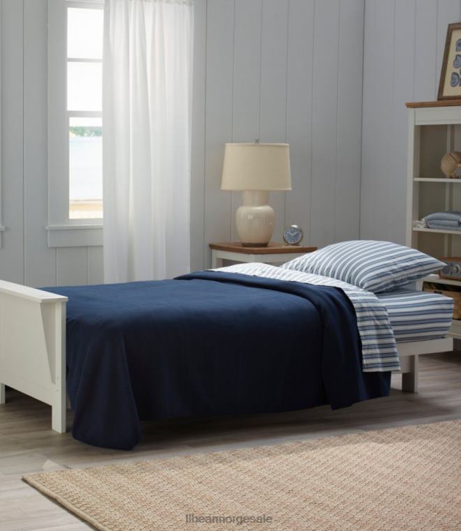 unisex solvasket percal ark samling stripe 24VDH2664 L.L.Bean bedding mariner blå