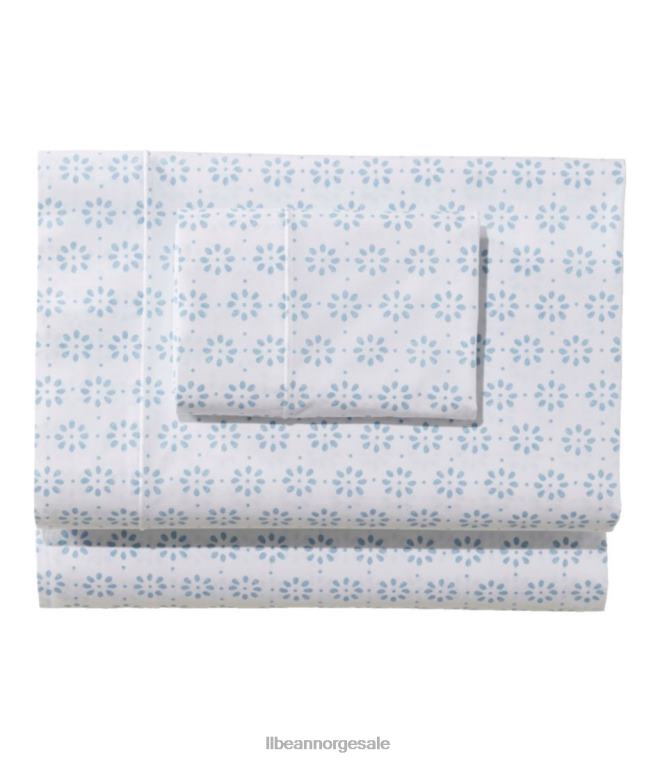 unisex solvasket percal arksamlingstrykk 24VDH4416 L.L.Bean bedding blå tåke