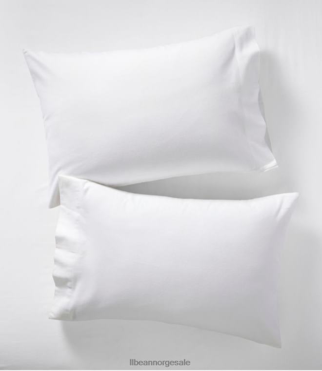 unisex ultramyke komfort flanell putevar sett med to 24VDH7142 L.L.Bean bedding hvit
