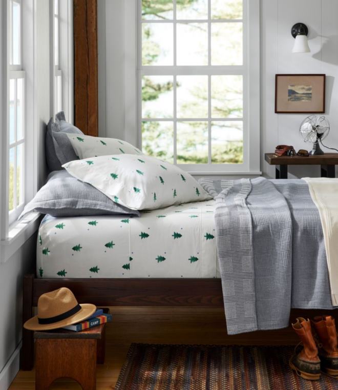 unisex vacationland percale ark samling 24VDH2624 L.L.Bean bedding sjøsalt