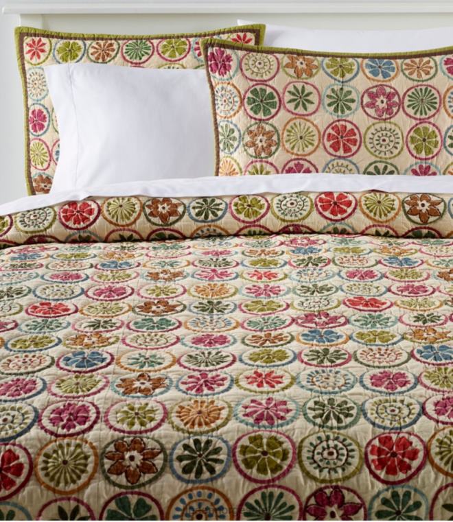 unisex blomstrende sirkler quilt samling 24VDH2476 L.L.Bean bedding flerfarget