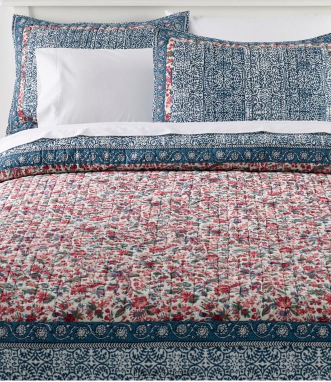 unisex border floral quilt samling 24VDH2468 L.L.Bean bedding multi