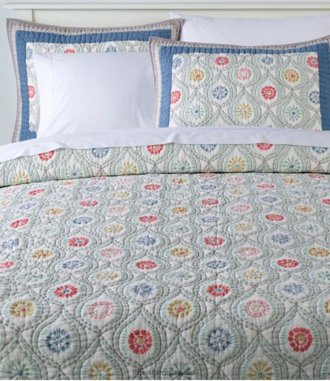 unisex botanisk border quilt samling 24VDH2472 L.L.Bean bedding multi