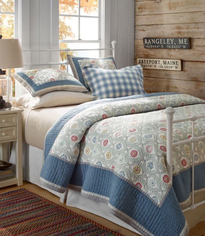 unisex botanisk border quilt samling 24VDH2472 L.L.Bean bedding multi