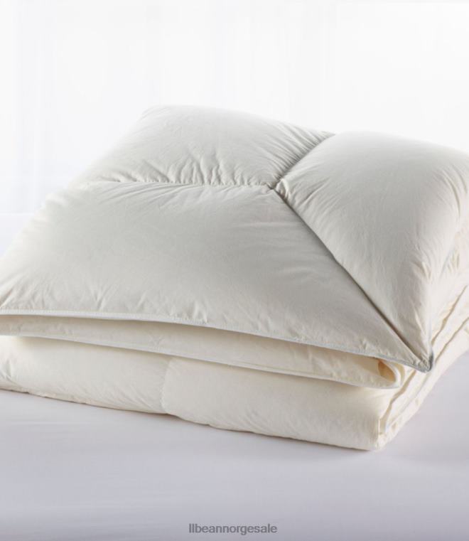 unisex permabaffle boks gåsedun dyne 24VDH2770 L.L.Bean bedding krem