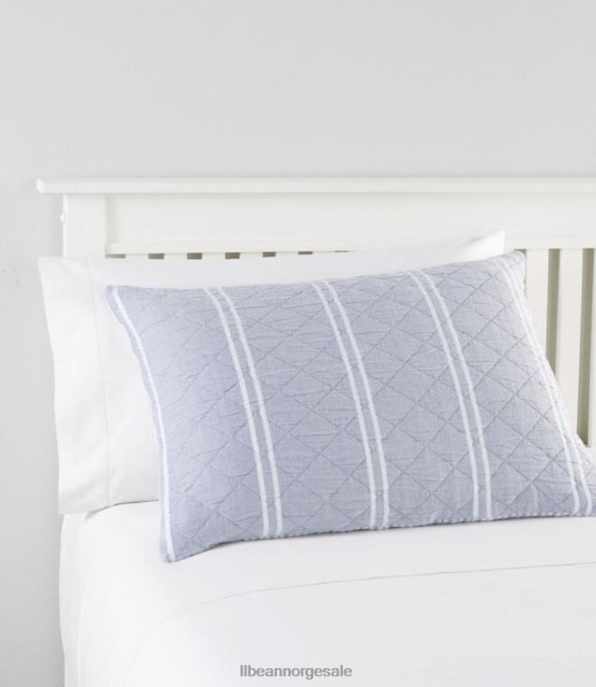unisex vendbar stripeteppekolleksjon 24VDH2519 L.L.Bean bedding indigo