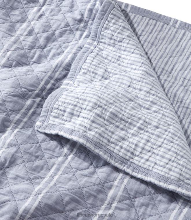 unisex vendbar stripeteppekolleksjon 24VDH2519 L.L.Bean bedding indigo