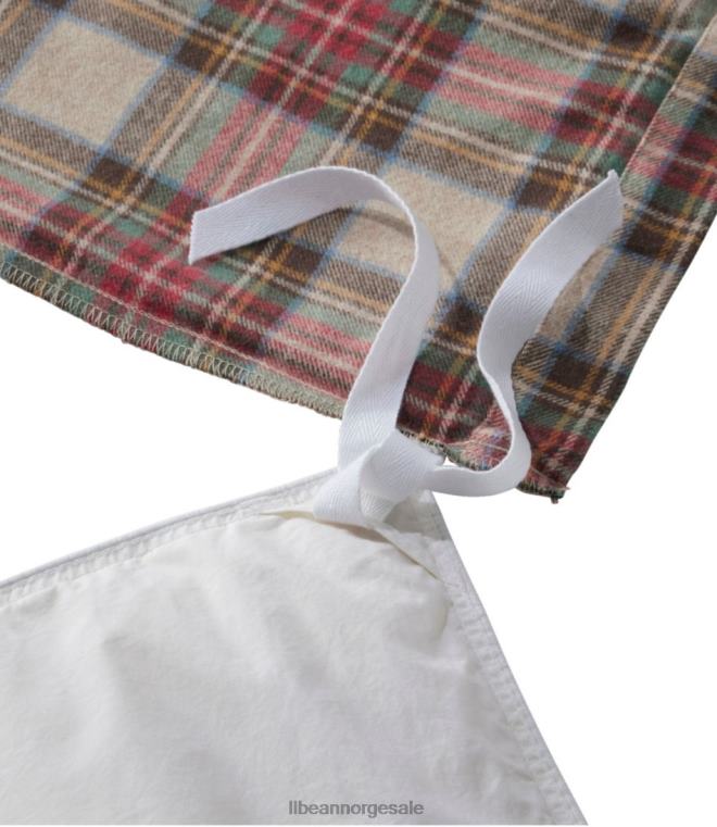 unisex Heritage chamois flanell dynetrekk samling pledd 24VDH2742 L.L.Bean bedding rustikk rød/kull