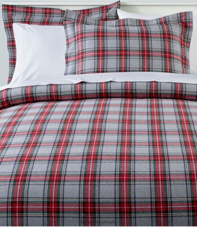 unisex Heritage chamois flanell dynetrekk samling pledd 24VDH6376 L.L.Bean bedding mellomgrå pledd