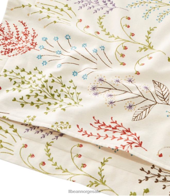 unisex botanisk floral flanell dynedekselsamling 24VDH2687 L.L.Bean bedding botanisk blomsterblå