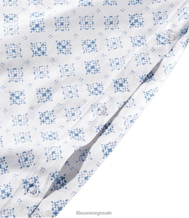unisex førsteklasses egyptisk percale dynetrekk kolleksjonstrykk 24VDH2789 L.L.Bean bedding myk blå