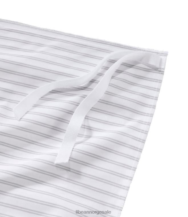 unisex premium egyptisk percal dynetrekk samling stripe 24VDH4440 L.L.Bean bedding myk grå