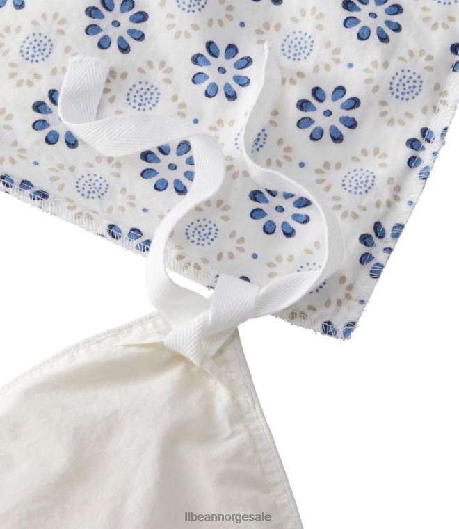 unisex print av solvasket percal dynetrekk 24VDH4492 L.L.Bean bedding blå tåke