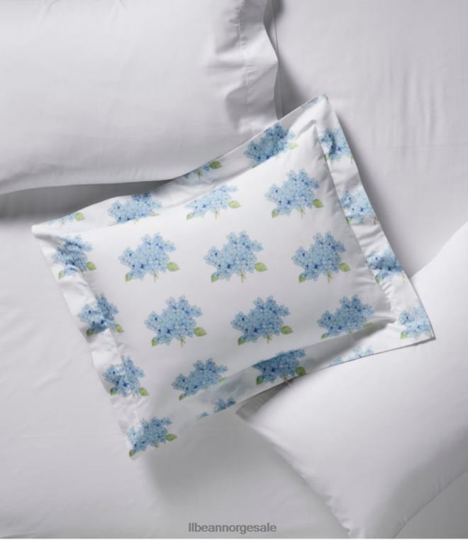 unisex sara fitz hortensia percale dynetrekksamling 24VDH2767 L.L.Bean bedding daggry blå