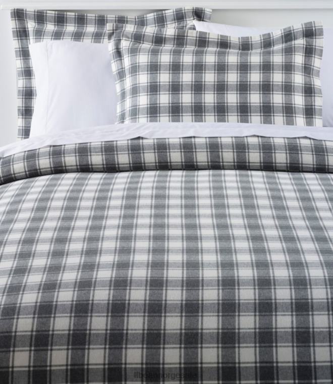 unisex ultramyk komfort flanell dynetrekk samling sjekk 24VDH2705 L.L.Bean bedding kulllyng/bein
