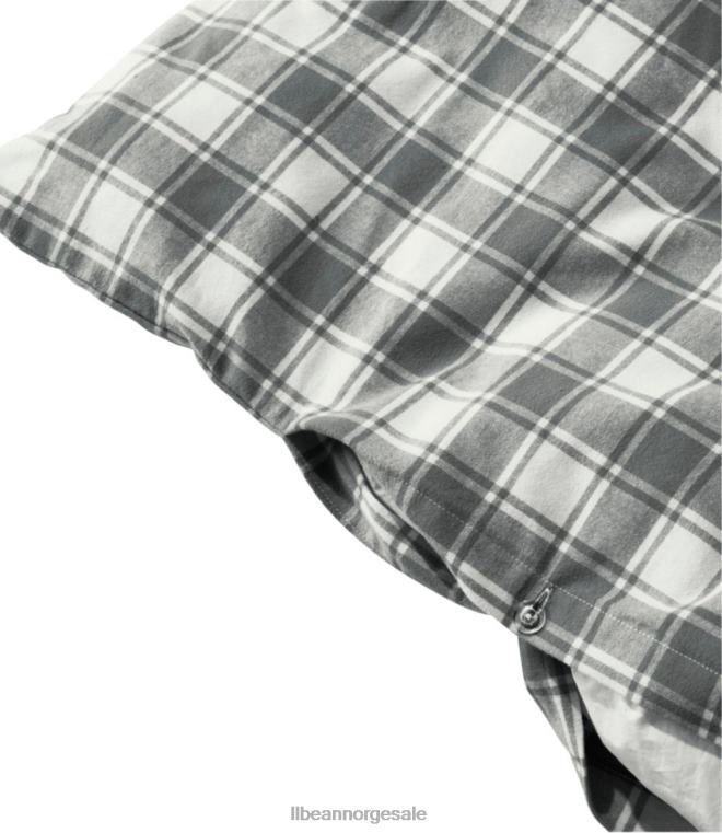 unisex ultramyk komfort flanell dynetrekk samling sjekk 24VDH2705 L.L.Bean bedding kulllyng/bein