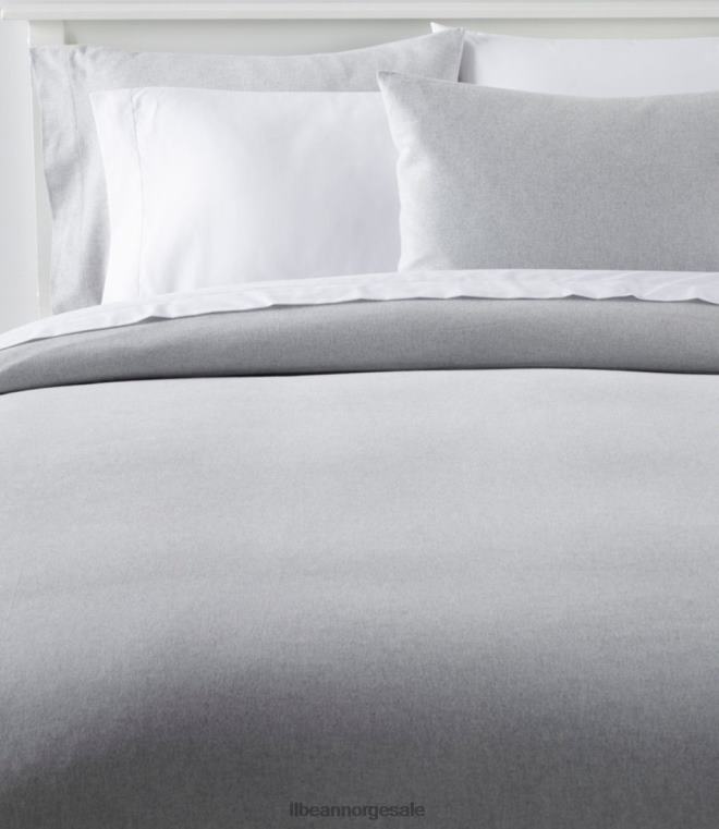 unisex ultramykt komfort deksel i flanell 24VDH7150 L.L.Bean bedding gråmelert