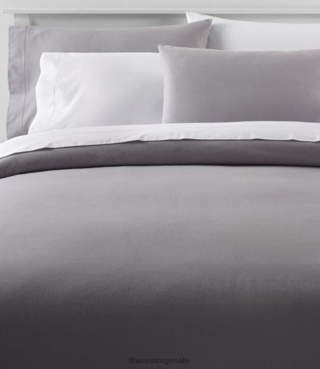 unisex ultramykt komfort deksel i flanell 24VDH7333 L.L.Bean bedding frostgrå