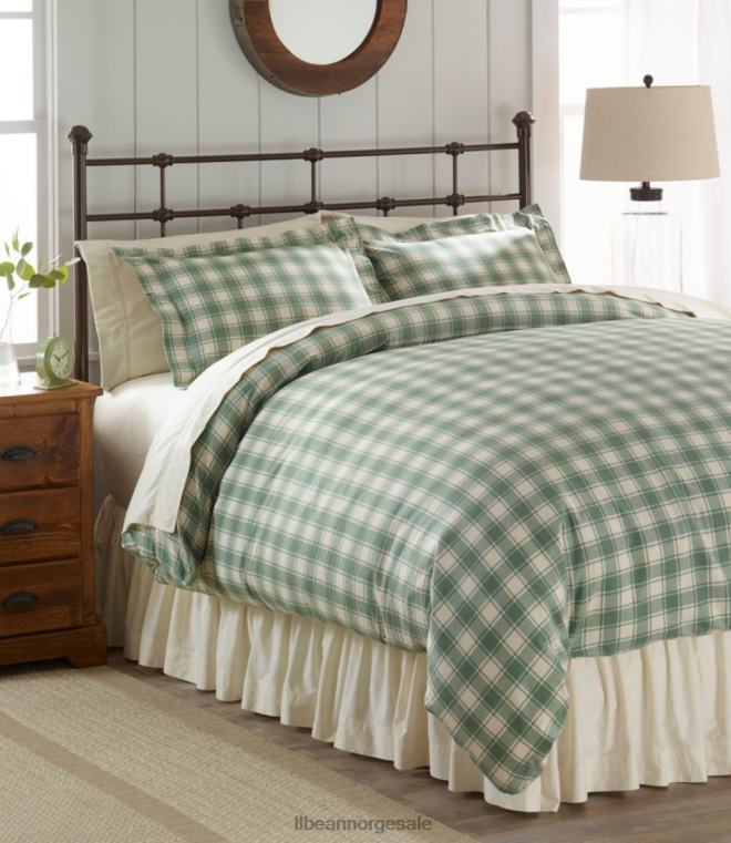 unisex sengeskjørt i samlet bomull 24VDH4463 L.L.Bean bedding hvit