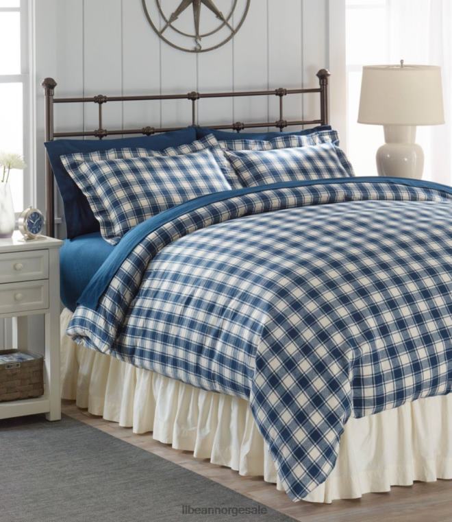 unisex sengeskjørt i samlet bomull 24VDH4463 L.L.Bean bedding hvit