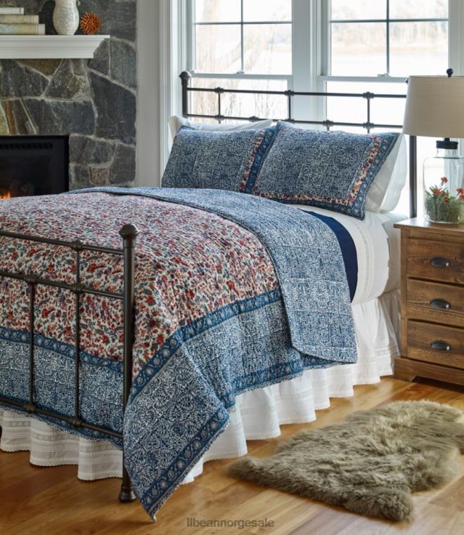 unisex solvasket pintuck-sengskjørt 24VDH2745 L.L.Bean bedding krem