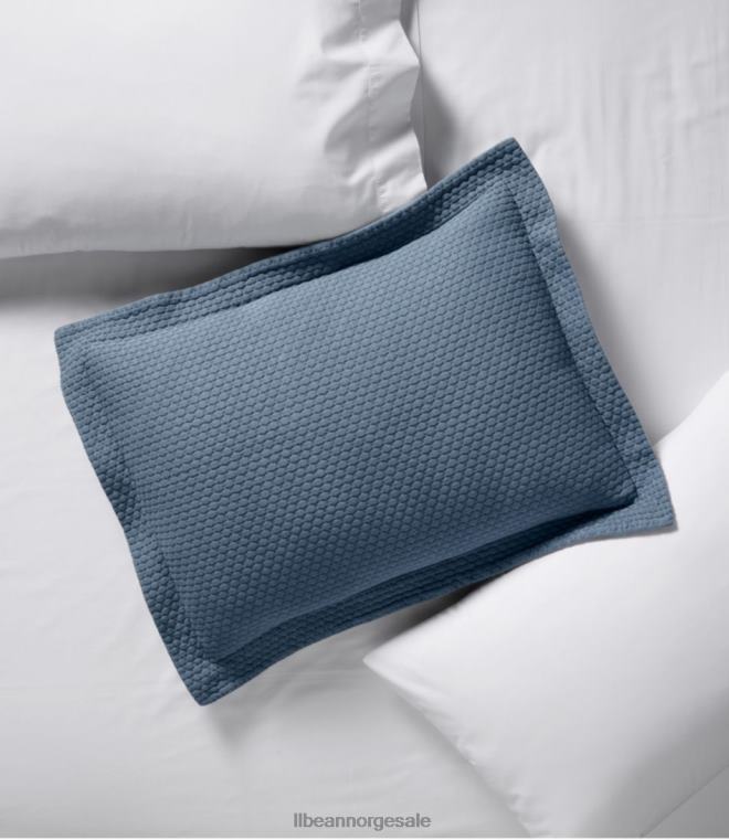 unisex organisk honeycomb matelass humbug 24VDH4418 L.L.Bean bedding skiferblå