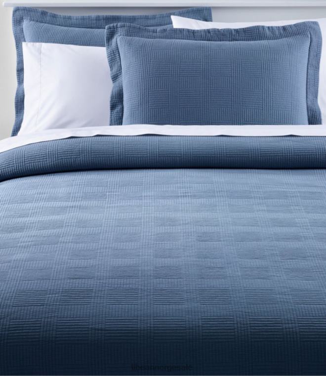 unisex vintage matelass dekke 24VDH6274 L.L.Bean bedding atlantisk blå