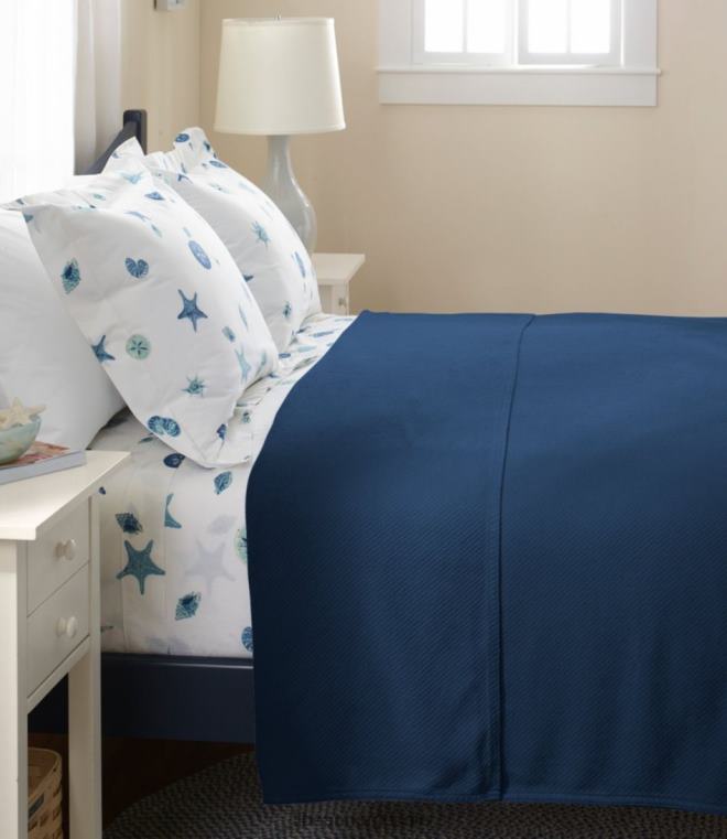 unisex maine twill teppe 24VDH6270 L.L.Bean bedding nautisk rød