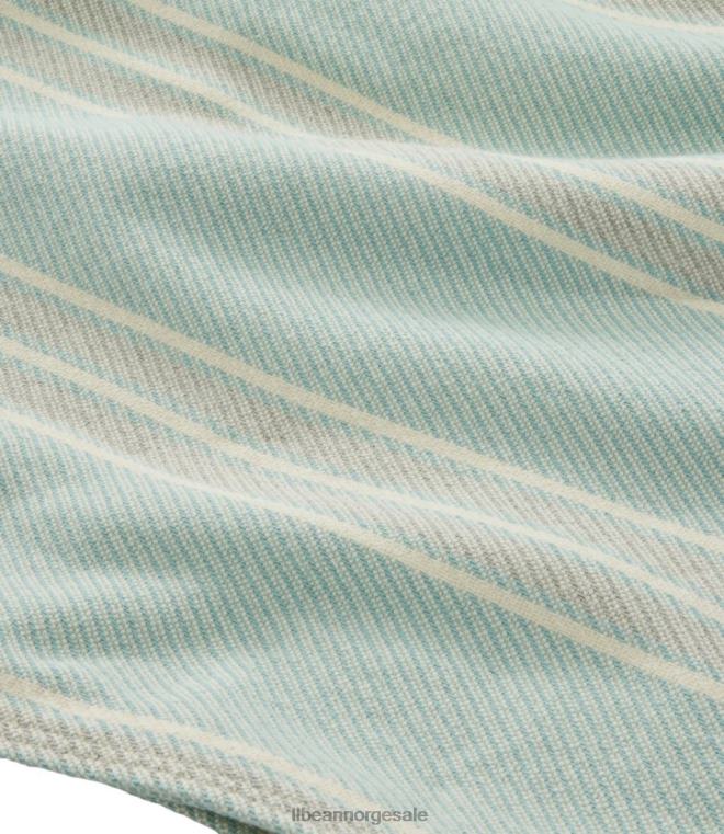 unisex maine twill teppe stripe 24VDH4403 L.L.Bean bedding blågress