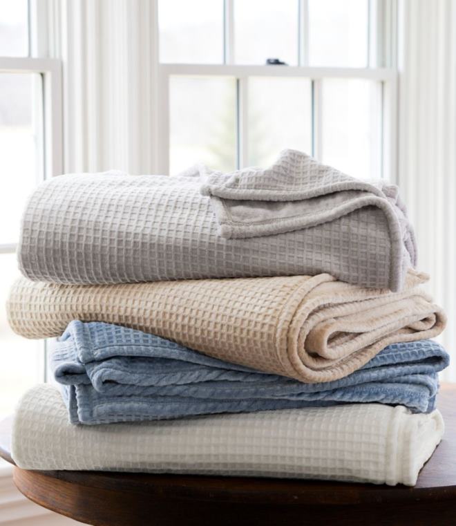 unisex ond koselig vaffelteppe 24VDH2490 L.L.Bean bedding drivved