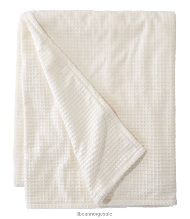 unisex ond koselig vaffelteppe 24VDH5514 L.L.Bean bedding krem