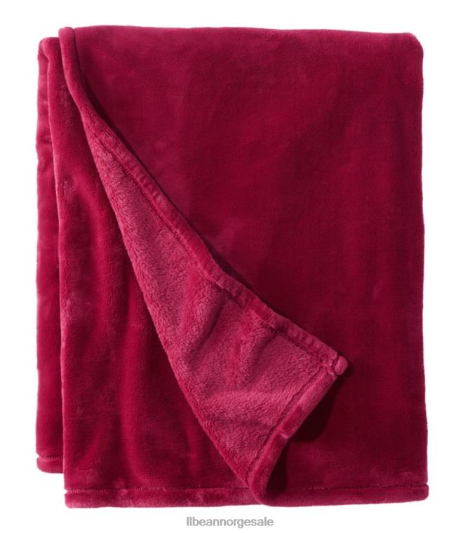 unisex ond plysjkast 24VDH5507 L.L.Bean bedding fjellrød
