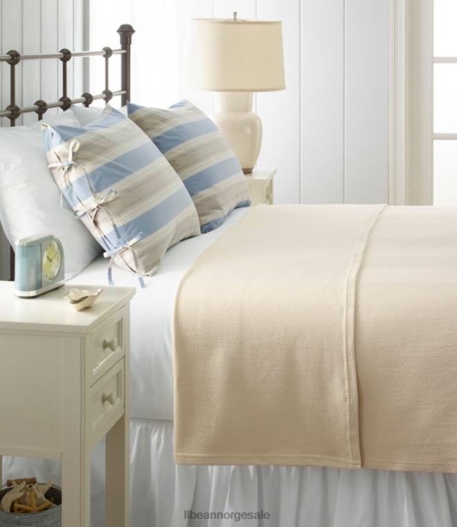 unisex teppe i økologisk bomull 24VDH4393 L.L.Bean bedding sølv salvie