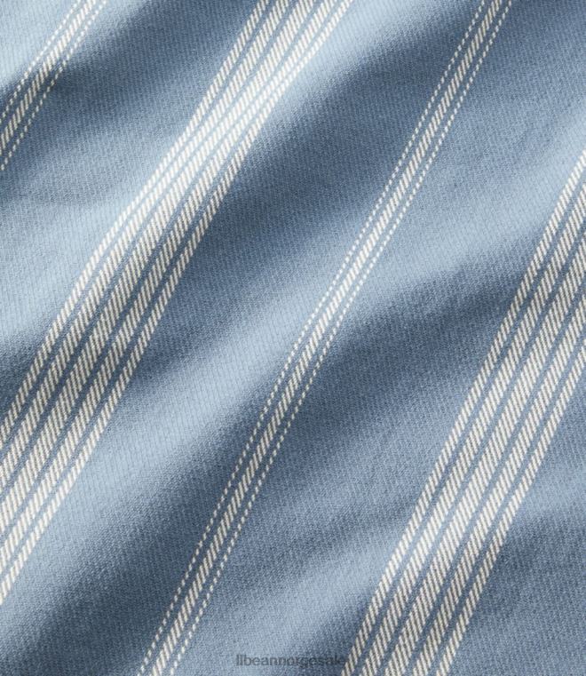 unisex teppestripe i økologisk bomull 24VDH2675 L.L.Bean bedding naturlig/bygg