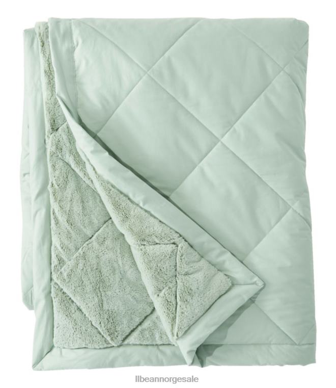 unisex ultraplysj primaloft teppe 24VDH2667 L.L.Bean bedding sølv salvie
