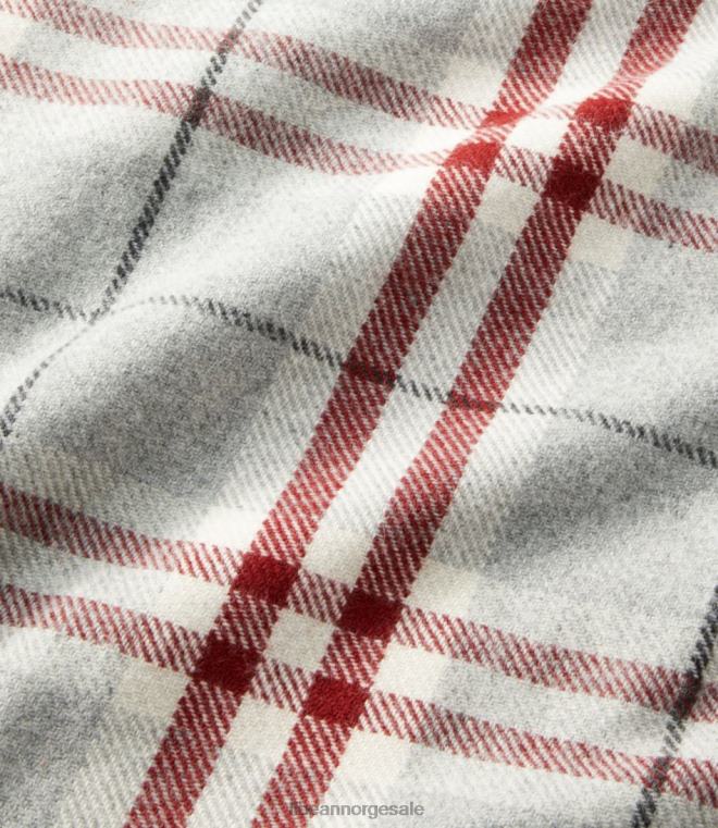 unisex vaskbart ullteppe pledd 24VDH2525 L.L.Bean bedding mørkegrå lyng