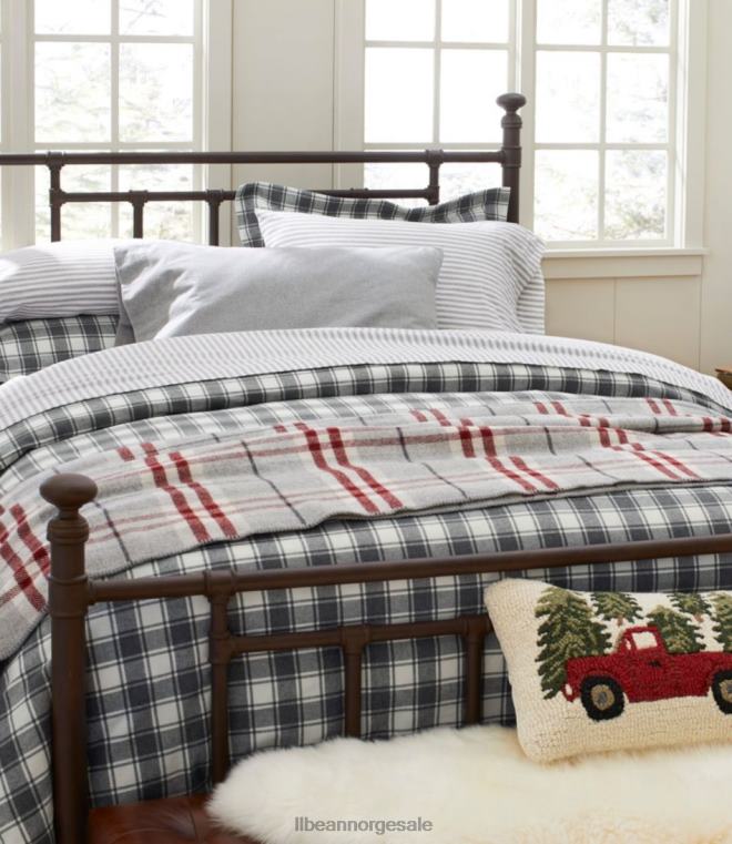 unisex vaskbart ullteppe pledd 24VDH5536 L.L.Bean bedding naturlig lyng