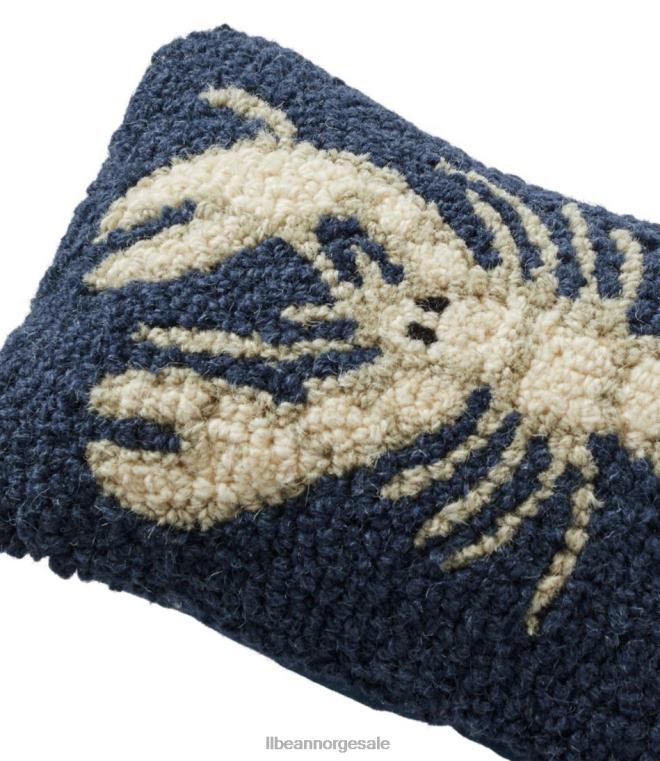 unisex ull kroket kaste pillowwhite hummer 24VDH2756 L.L.Bean hjemmedekorasjon marinen