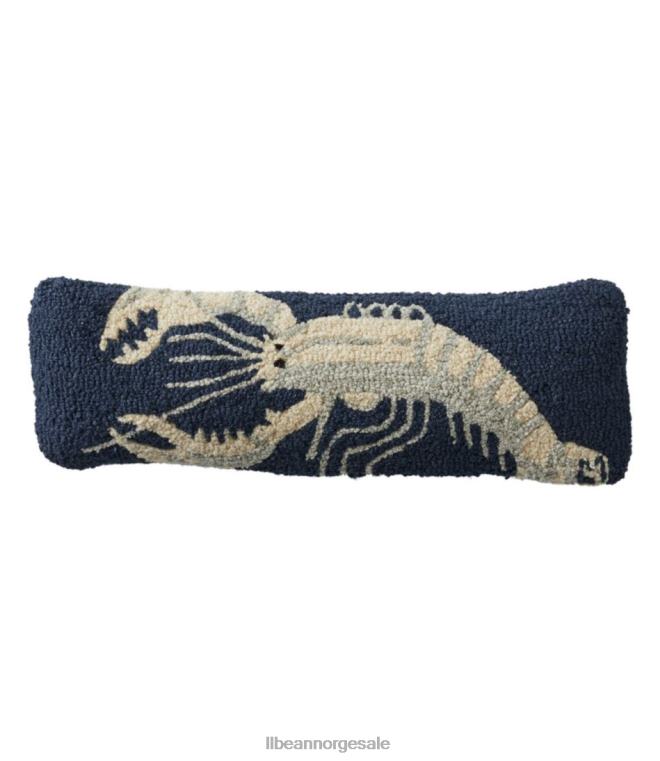 unisex ull kroket kaste pillowwhite hummer 24VDH2817 L.L.Bean hjemmedekorasjon marinen