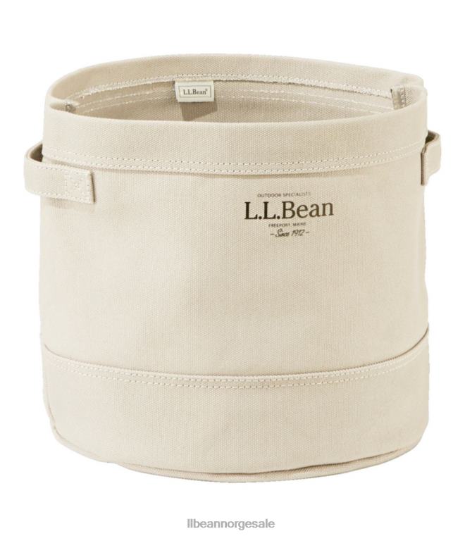 unisex lerret oppbevaring cubby tote 24VDH2726 L.L.Bean hjemmedekorasjon naturlig