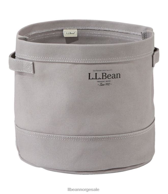 unisex lerret oppbevaring cubby tote 24VDH4499 L.L.Bean hjemmedekorasjon frostgrå