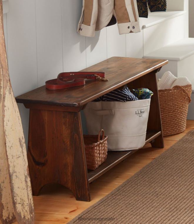 unisex lerret oppbevaring cubby tote 24VDH4499 L.L.Bean hjemmedekorasjon frostgrå