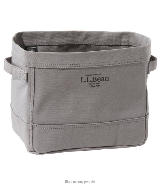 unisex rektangulær oppbevaringsveske i lerret 24VDH4330 L.L.Bean hjemmedekorasjon natur/frostgrå