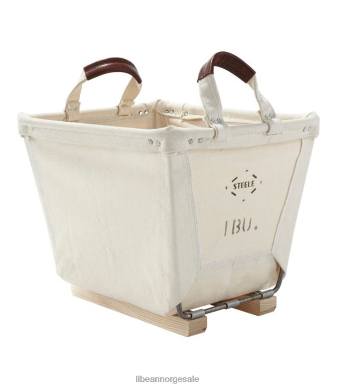 unisex stål liten bærekurv med treløpere 24VDH2888 L.L.Bean hjemmedekorasjon naturlig