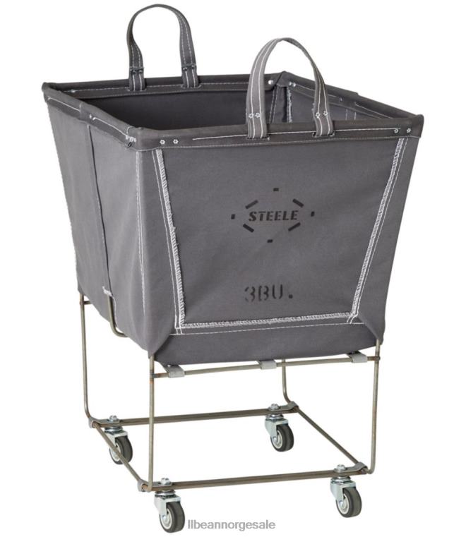 unisex ståle tre skjepper forhøyet vogn med hjul 24VDH4511 L.L.Bean hjemmedekorasjon grå
