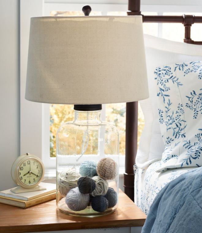 unisex bordlampe som kan fylles i glass 24VDH2810 L.L.Bean hjemmedekorasjon klar