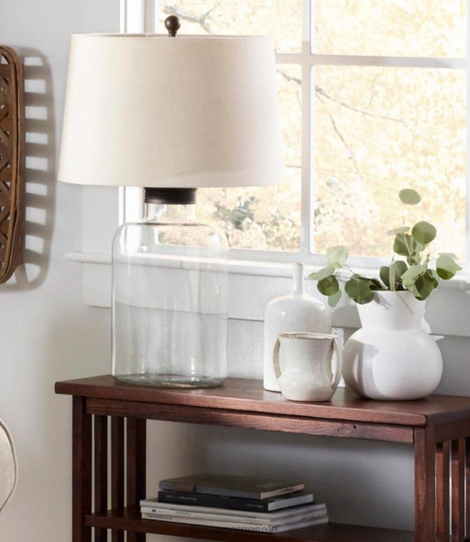 unisex bordlampe som kan fylles i glass 24VDH2810 L.L.Bean hjemmedekorasjon klar